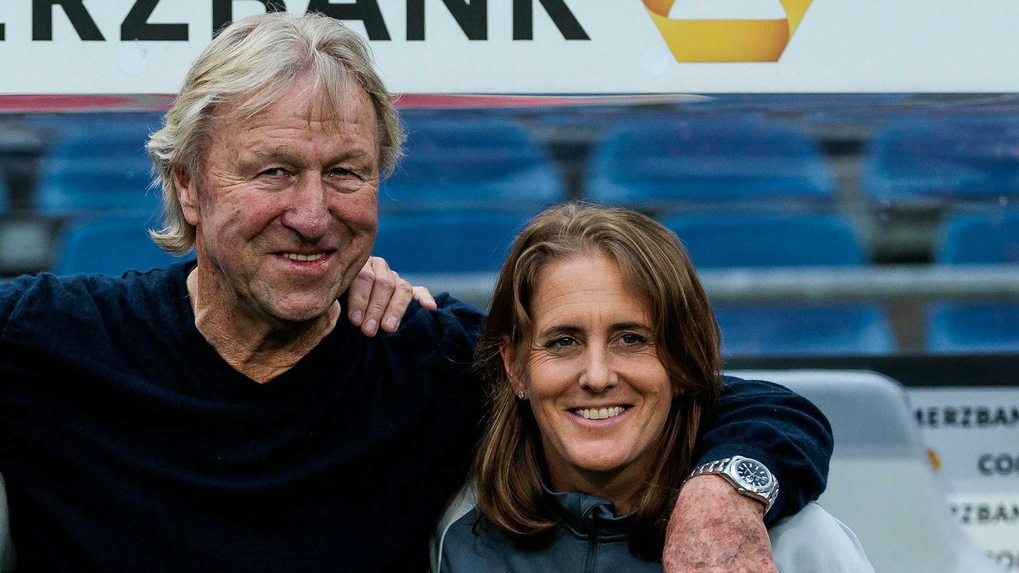 UEFA WOMENS EURO 2025 Qualifier: Deutschland - Österreich 16.07.2024 Thomas Nörenberg Deutschland, Co-Trainer, Horst Hrubesch Deutschland, Trainer und Britta Carlson Deutschland, Co-Trainerin vor ihrem letzten Heimspiel mit der deutschen Nationalmannschaft UEFA WOMENS EURO 2025 Qualifier: Deutschland - Österreich Heinz-Von-Heiden-Arena, Hannover am 16.07.2024 *** UEFA WOMENS EURO 2025 Qualifier Germany Austria 16 07 2024 Thomas Nörenberg Germany, co-coach , Horst Hrubesch Germany, coach and Britta Carlson Germany, co-coach before their last home match with the German national team UEFA WOMENS EURO 2025 Qualifier Germany Austria Heinz Von Heiden Arena, Hannover on 16 07 2024 Copyright: xBEAUTIFULxSPORTS/Wunderlx