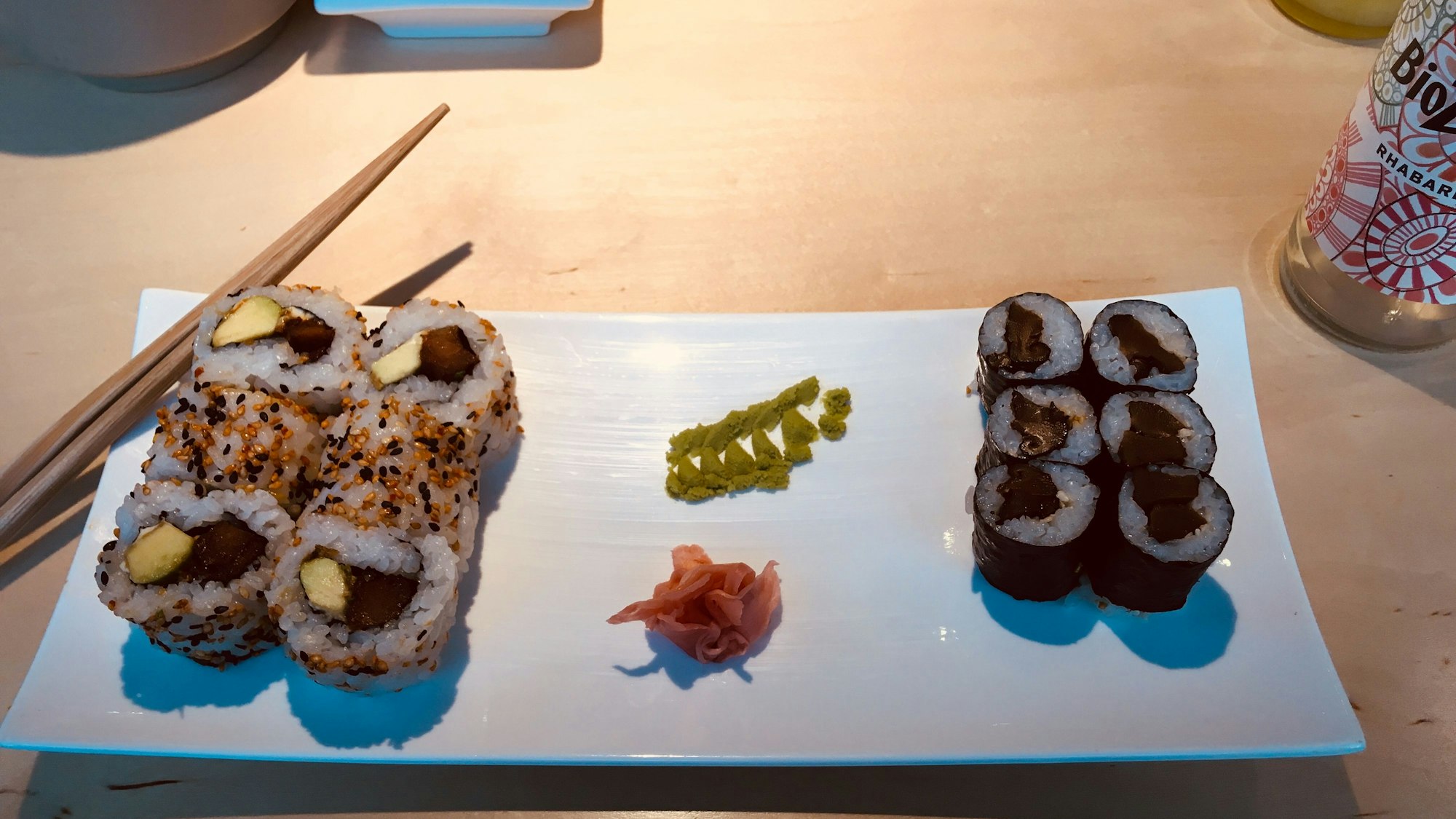 Veganes Sushi im Maki Maki in Köln.