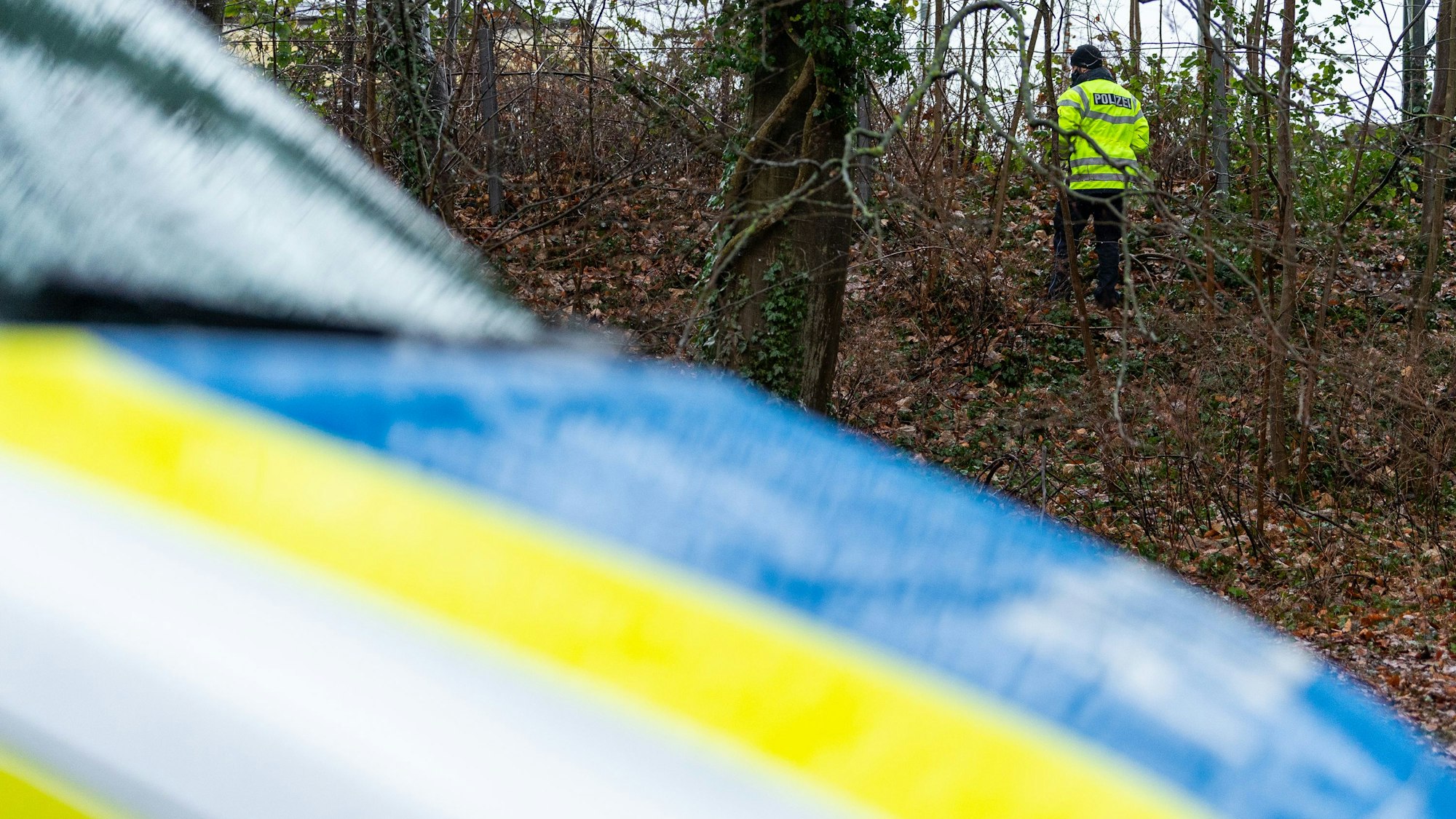 Polizei ermittelt nach Unfall im Wald. (Symbolfoto)