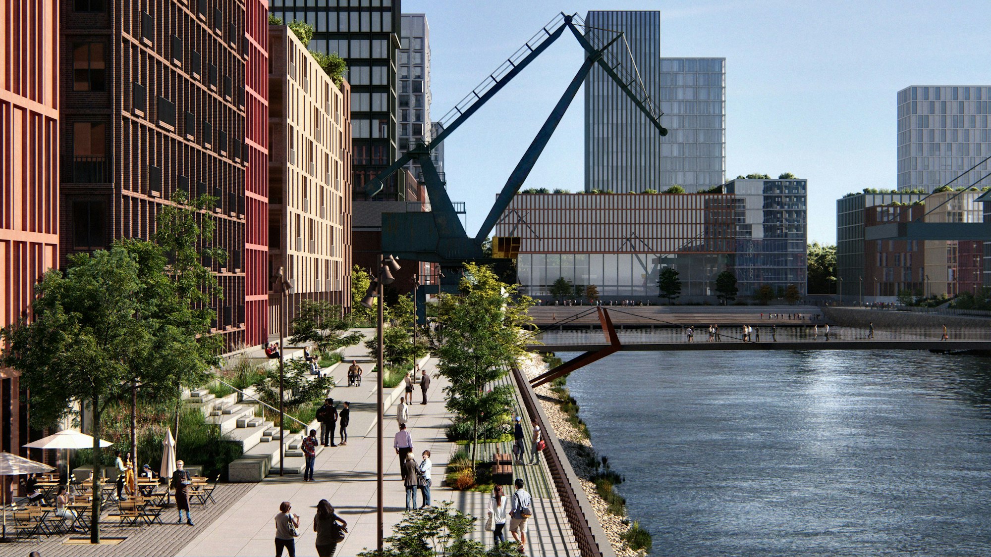 So soll der Deutzer Hafen einmal aussehen.