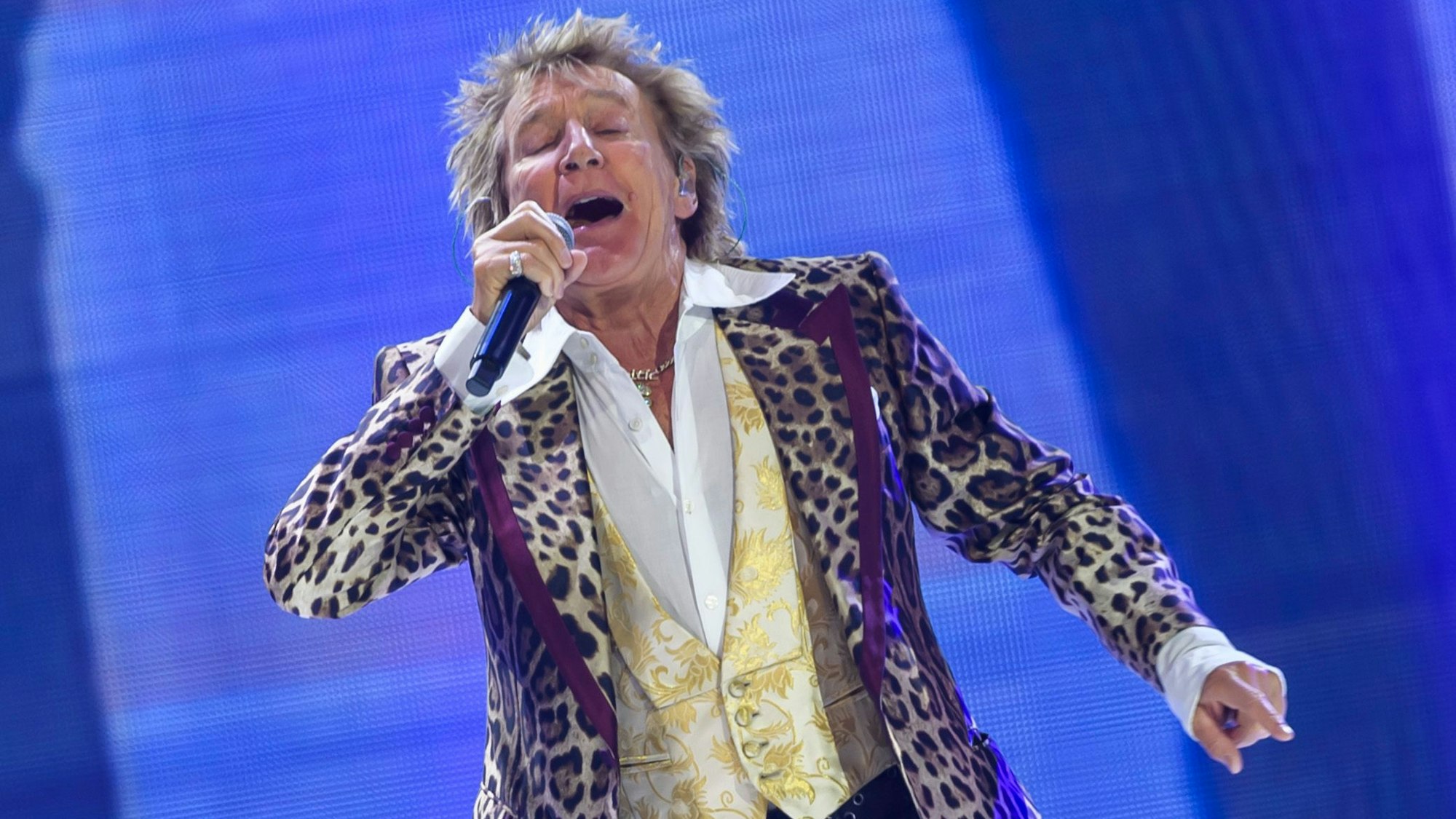 Rod Stewart, Popsänger aus Großbritannien, gibt ein Konzert in Bratislawa. Am 10. Januar wird er 80 Jahre alt. (Archivbild)