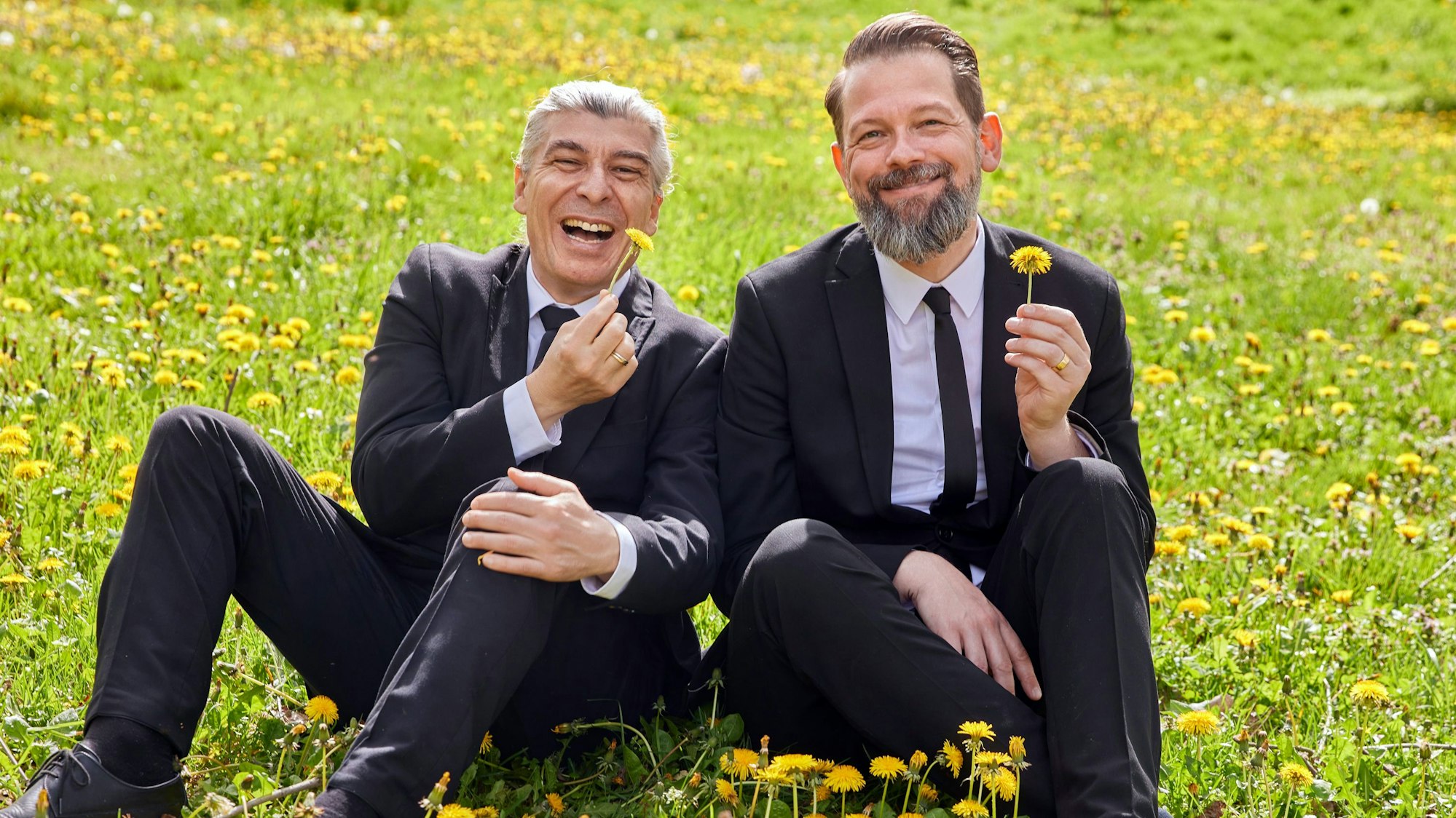 Markus Riedinger (l.) und Adrian Engels bilden seit 1994 das Duo Onkel Fisch.