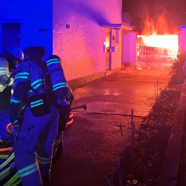 Die Einsatzstelle im Neuenweg in Bergisch Gladbach