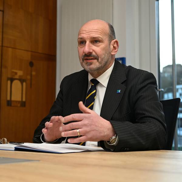 Gespräch mit Bürgermeister Christoph Nicodemus (parteilos) über das Jahr 2024 - und das Jahr 2025.