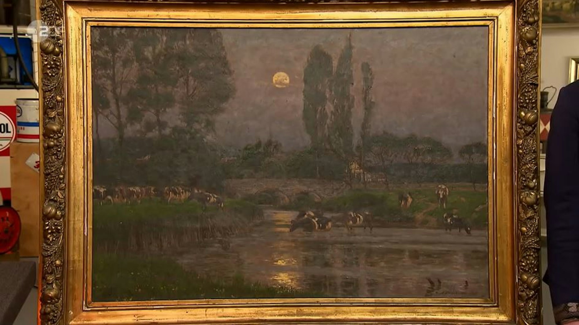 Das Gemälde, ein Erbstück aus Königswinter, stammt von Arthur Wansleben.