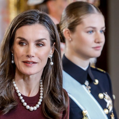 Königin Letizia und Kronprinzessin Leonor bei der Pascua Militar.