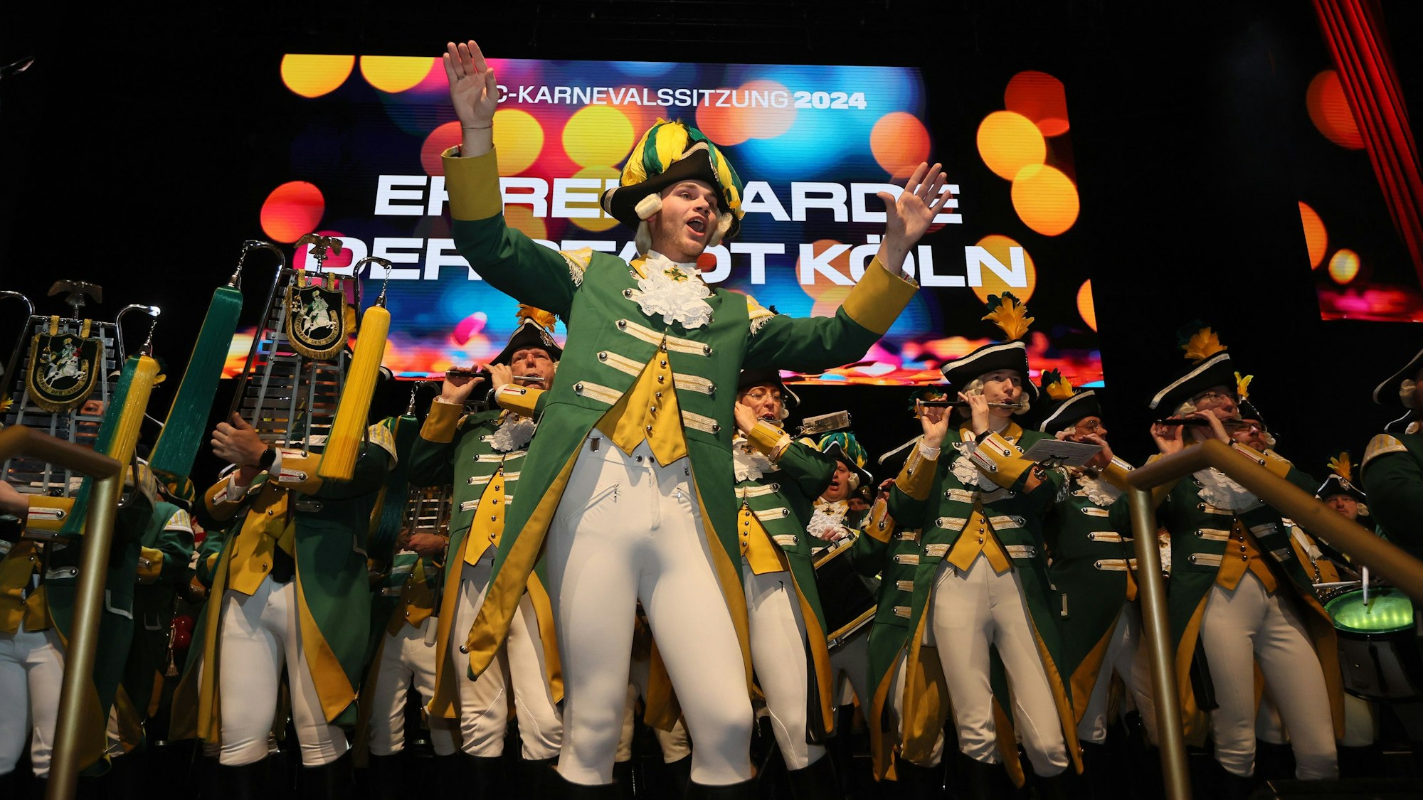 Karnevalssitzung mit der Ehrengarde