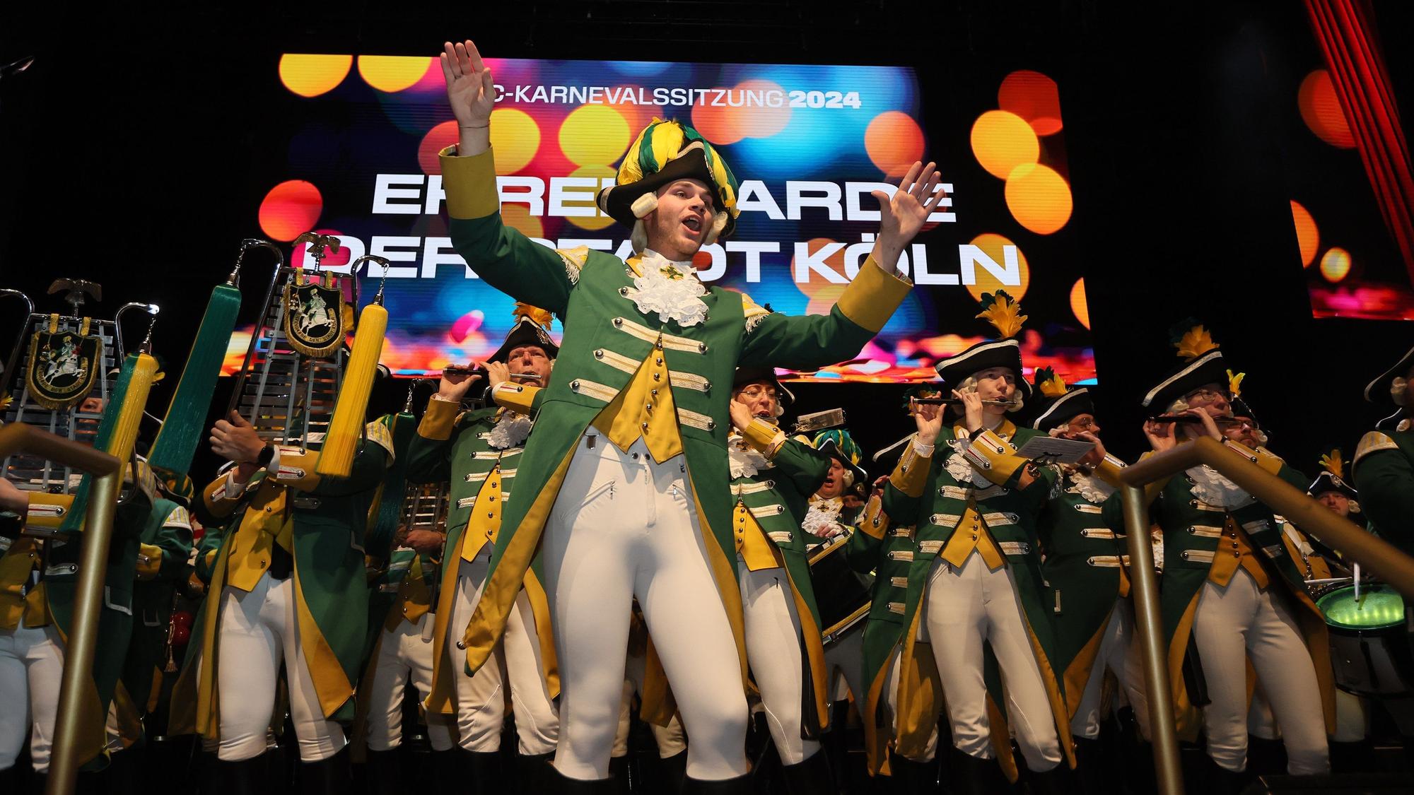 Karnevalssitzung mit der Ehrengarde