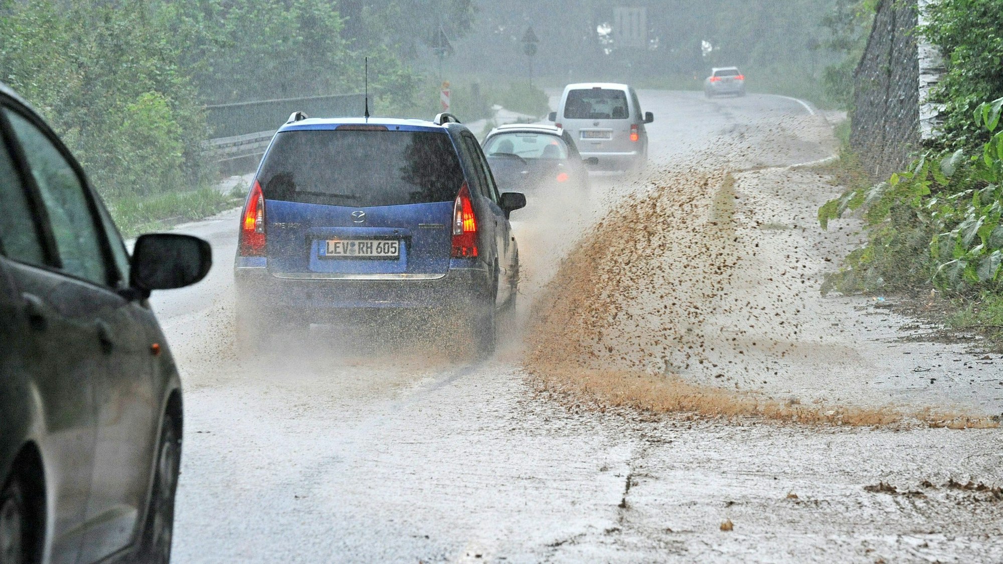 Nach dem Starkregen von 2018 (Archivfoto) war angekündigt worden, In den Sieper Dellen ein Wasserrückhaltebecken einzurichten.Britta Berg