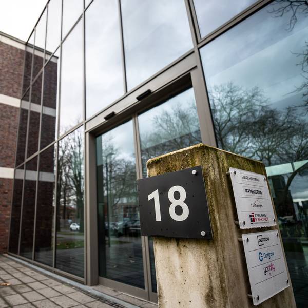 Ein Bürogebäude in der Neuen Bahnstadt Opladen