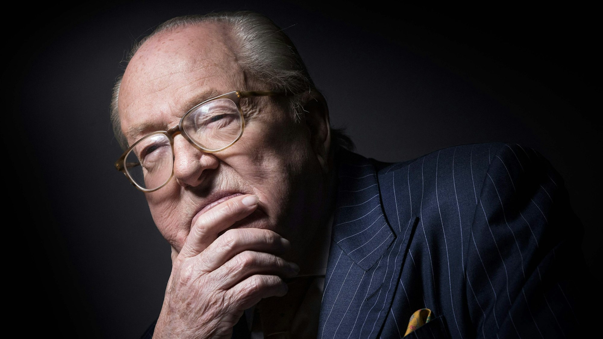 Jean-Marie Le Pen, hier zu sehen in einer Aufnahme von 2016, war Gründer der rechtsextremen Partei Front national (FN). (Archivbild)