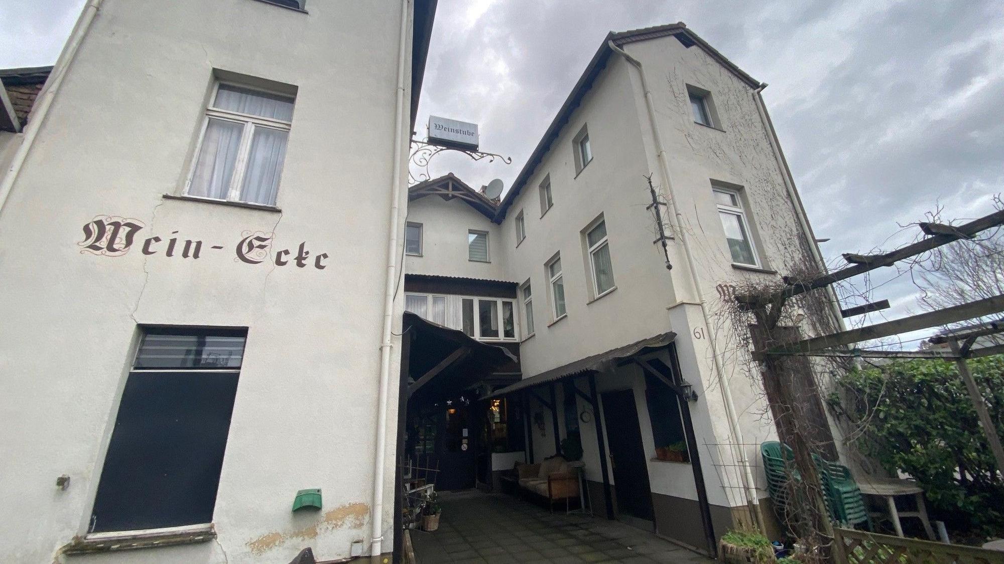 Zu sehen ist das Gebäude der Gaststätte.