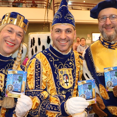 Zu sehen sind Prinz Benny, Bauer Ralf und Jungfrau Alexia.