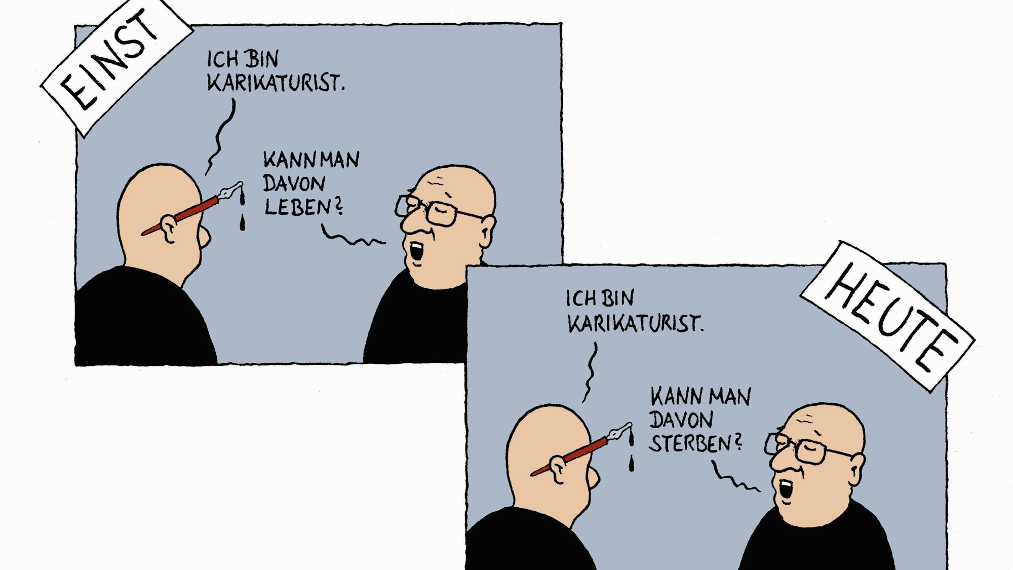 Karikatur von Daniel Jokesch