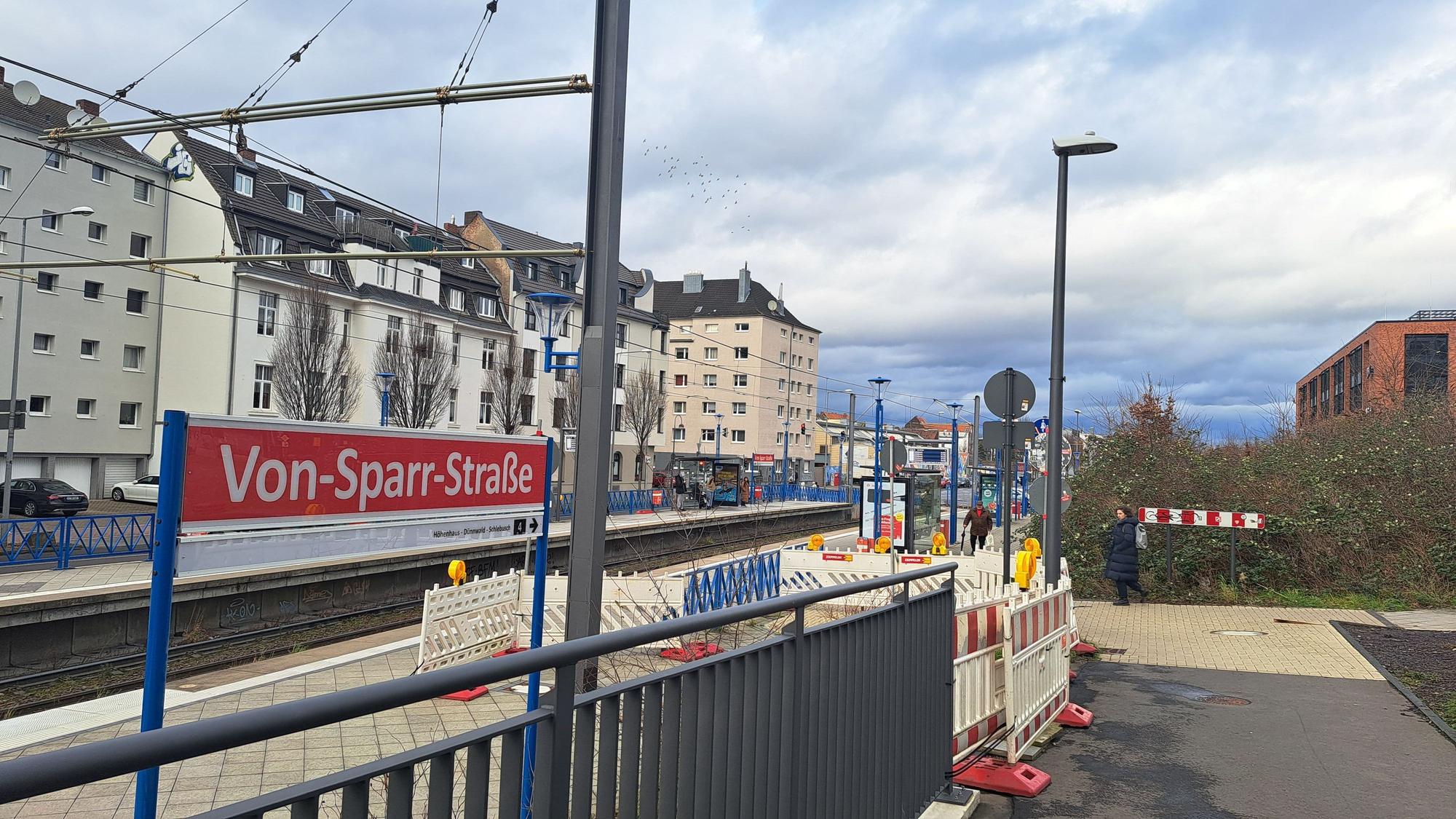 In Mülheim sollen 17 KVB-Haltestellen ausgebaut werden. Unter anderem die Von-Sparr-Straße.