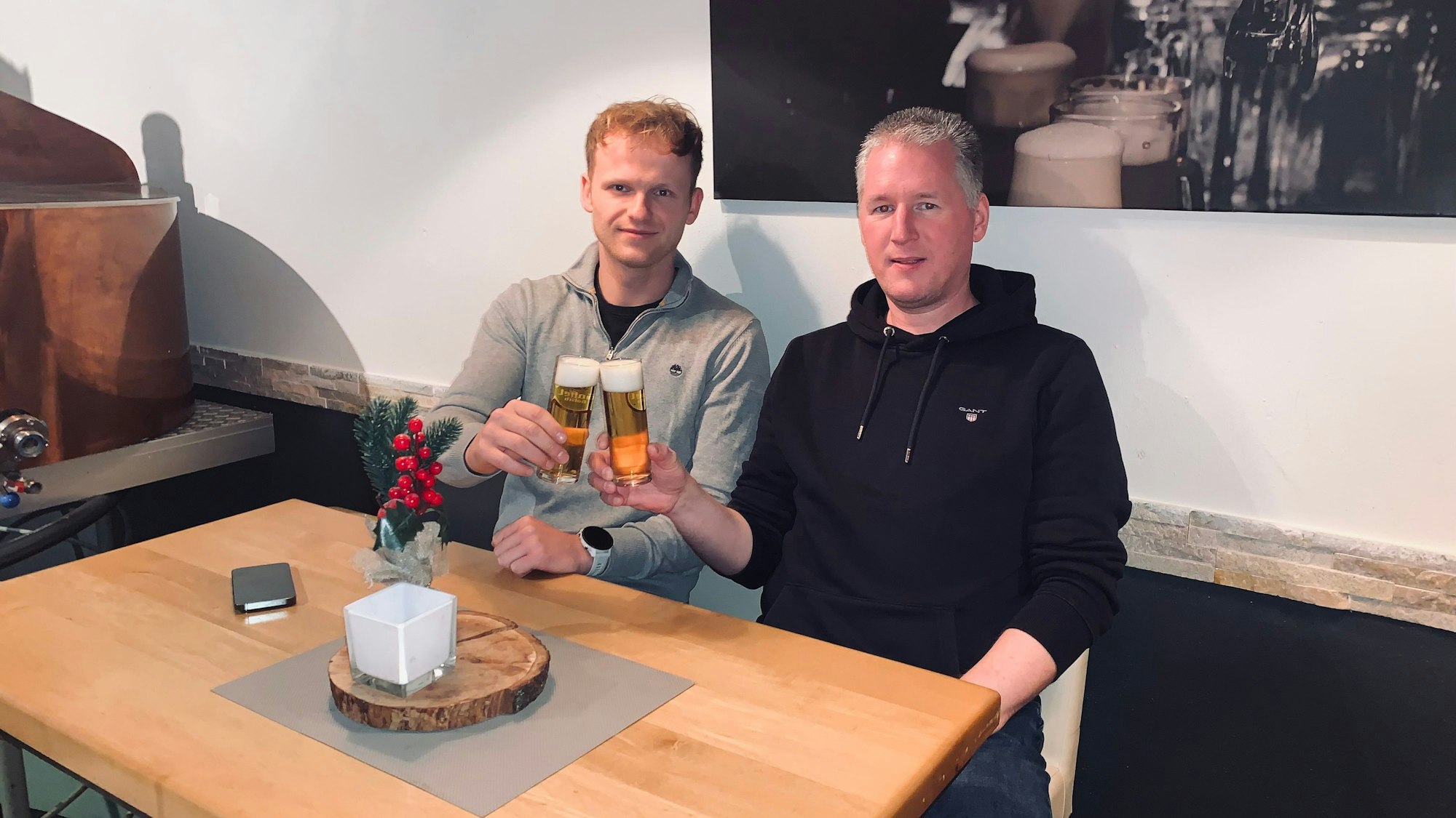 Joshua Mers und Carsten Schulz im Januar 2025