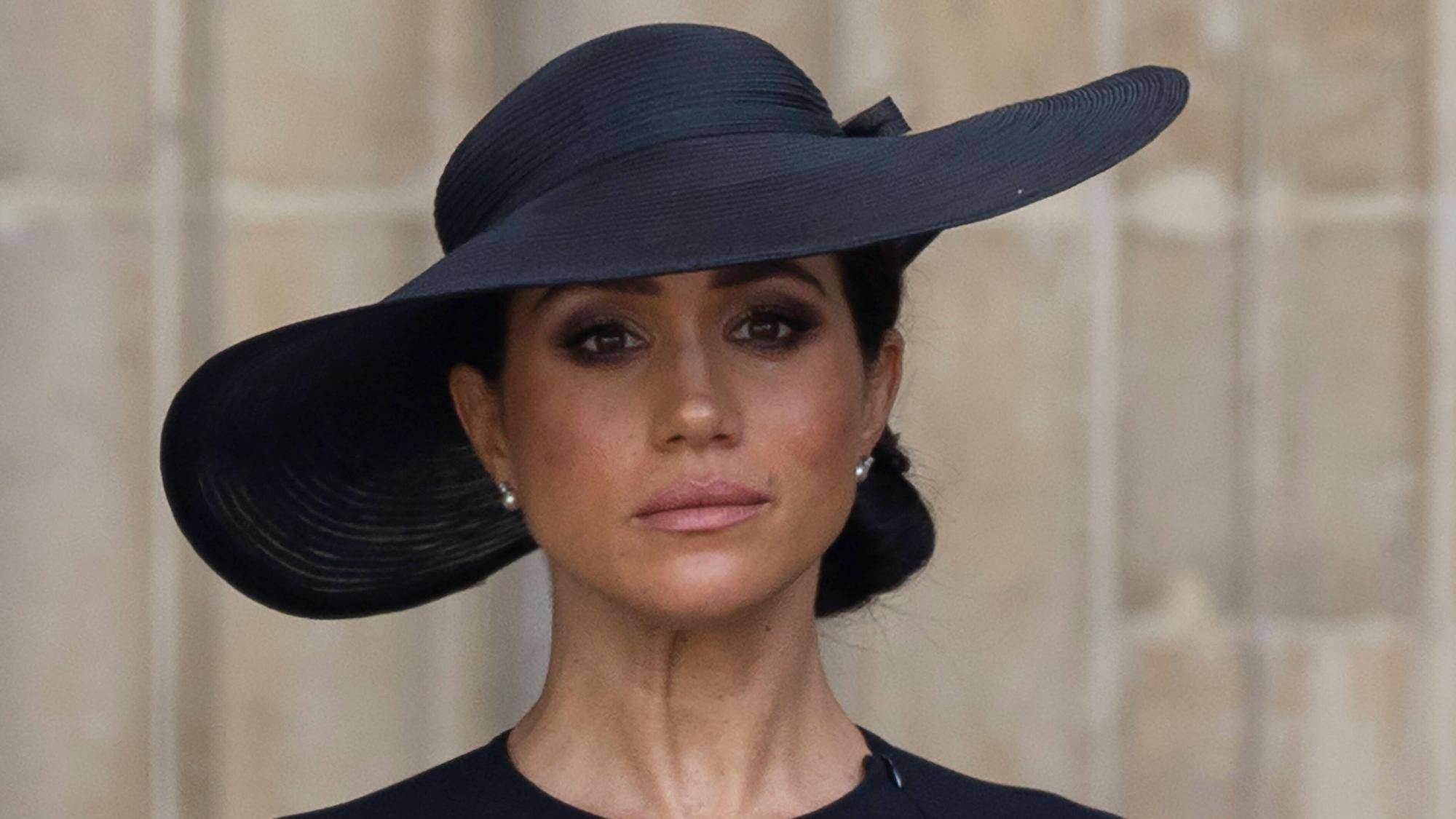 Herzogin Meghan bei den Trauerfeierlichkeiten für Königin Elizabeth.