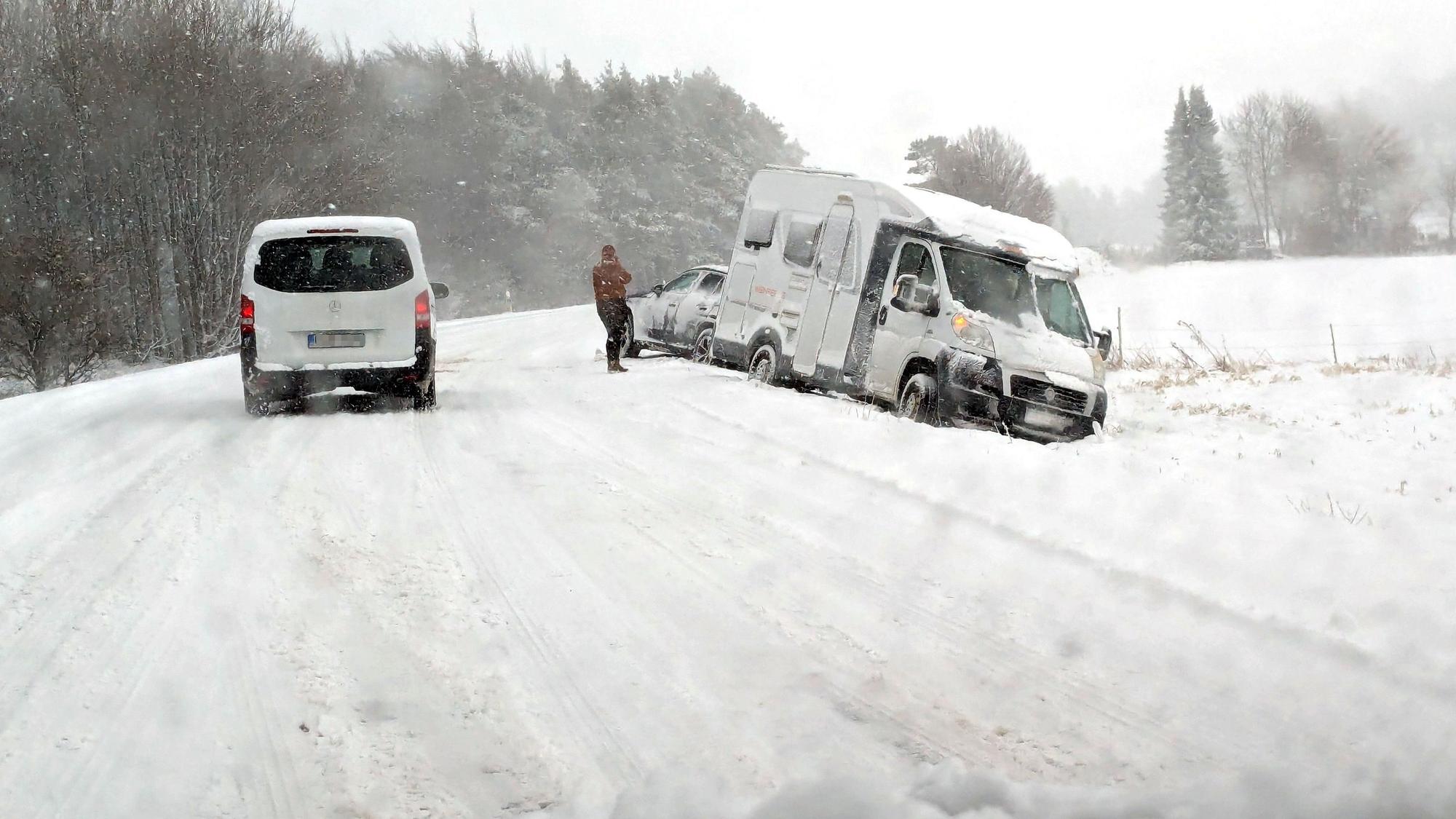 Das Bild zeigt den Unfall.