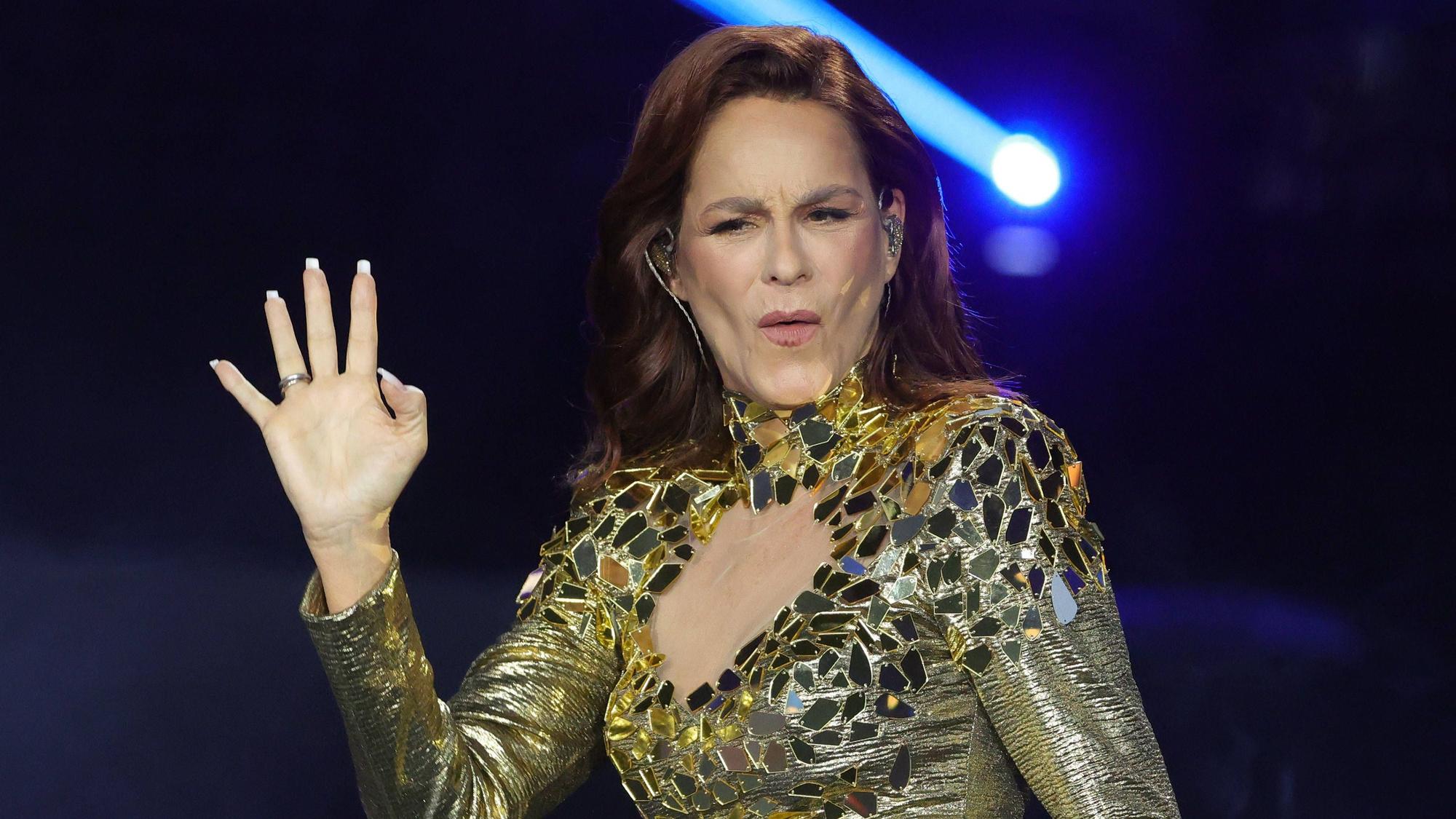 Andrea Berg beim Silvester-„Schlagerboom“ in der ARD.