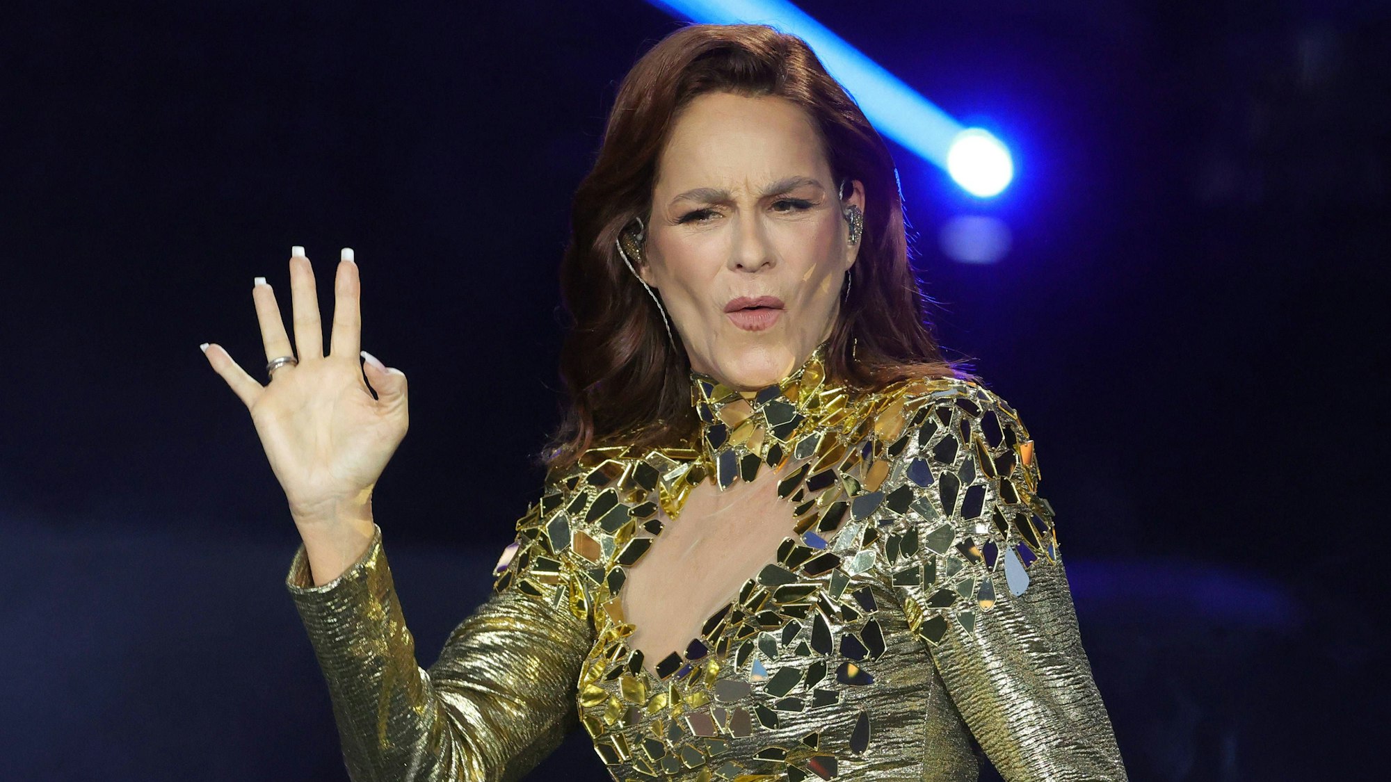 Andrea Berg beim Silvester-„Schlagerboom“ in der ARD.