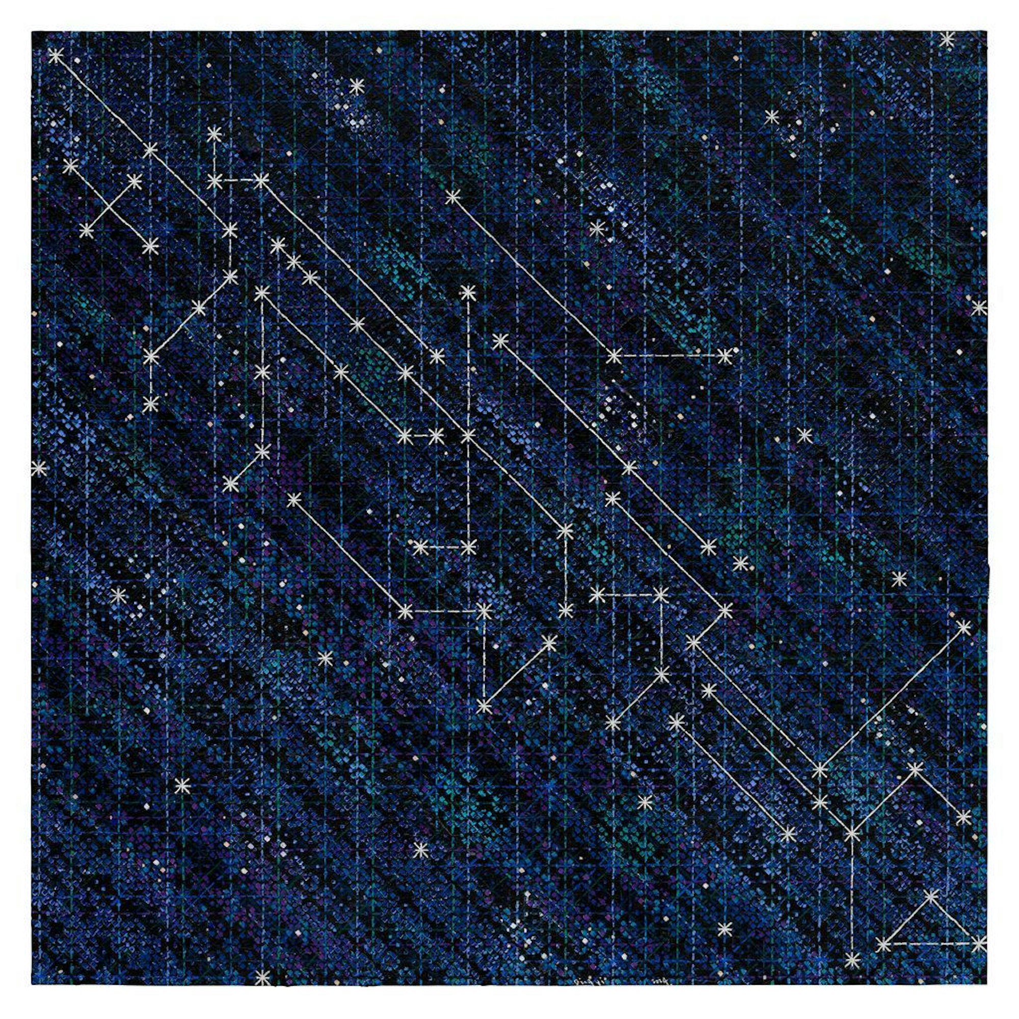 Ding Yis „Appearance of Crosses 2024-2“ gleicht einem rechtwinkligen Sternbild.