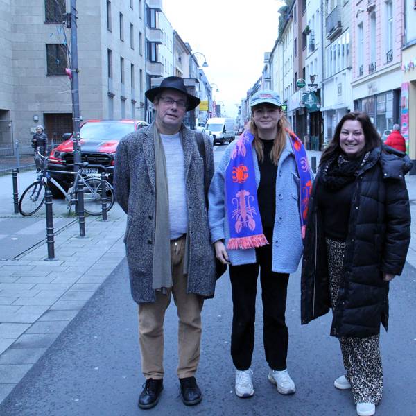 Rüdiger Bertram, Julia Regett und Christina Bacher (v. l.) gehören zu den aktuellen Kinder- und Jugendbuch-Stipendiaten der Stadt Köln sowie der Imhoff-Stiftung.