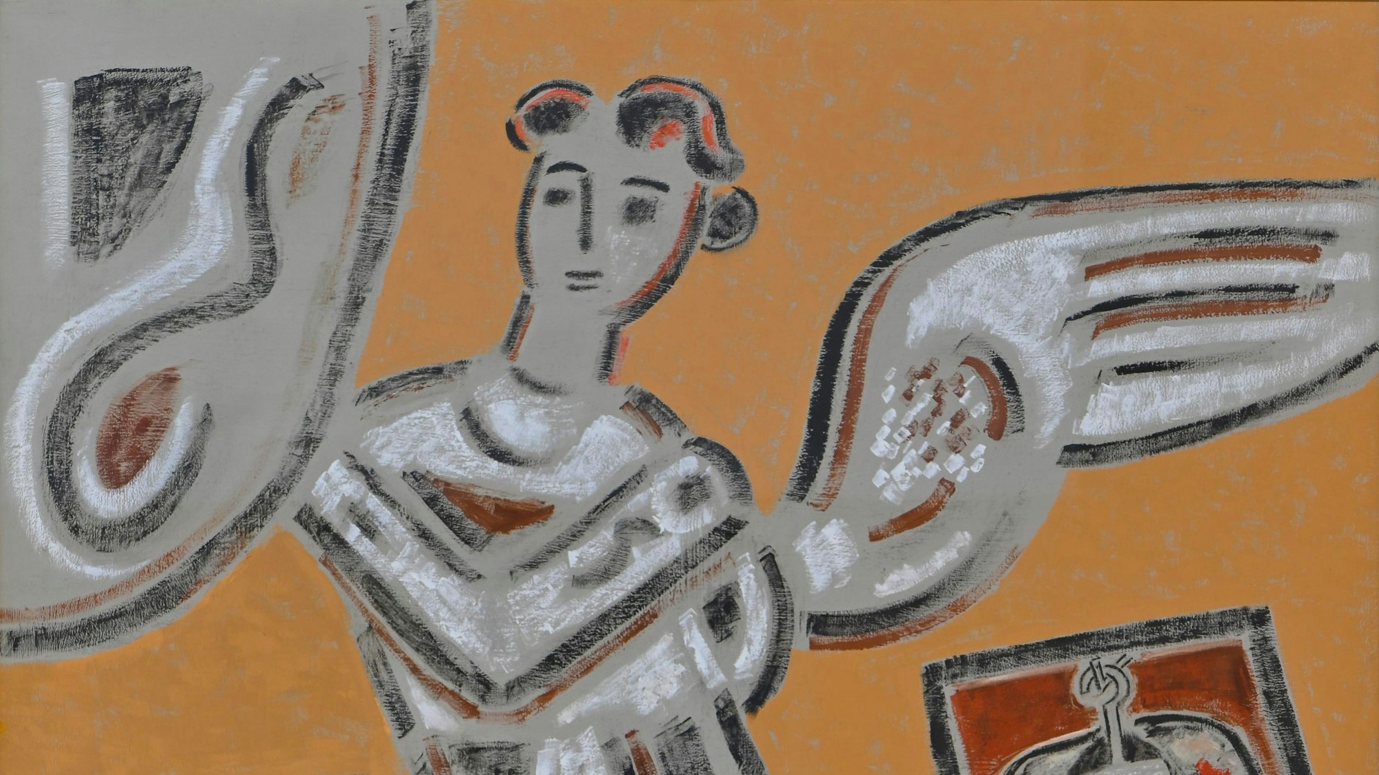 Das Goller-Gemälde „Der Engel über Gummersbach“.