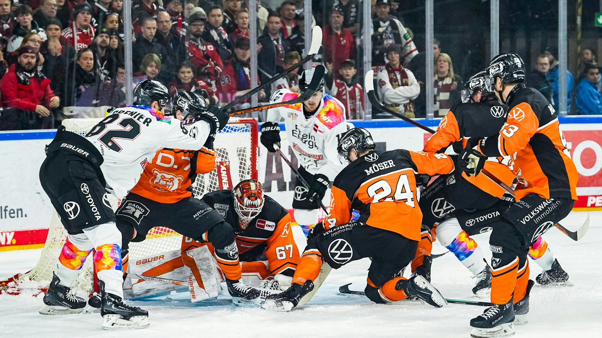 Am 10.01.2025 gewinnen die Kölner Haie gegen die Grizzlys Wolfsburg.