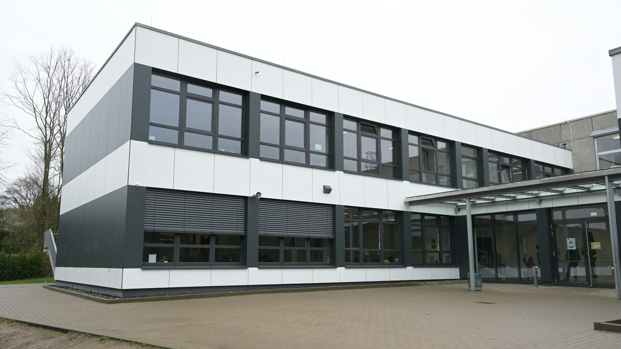 Ein neuer Gebäudeteil am Gymnasium Odenthal
