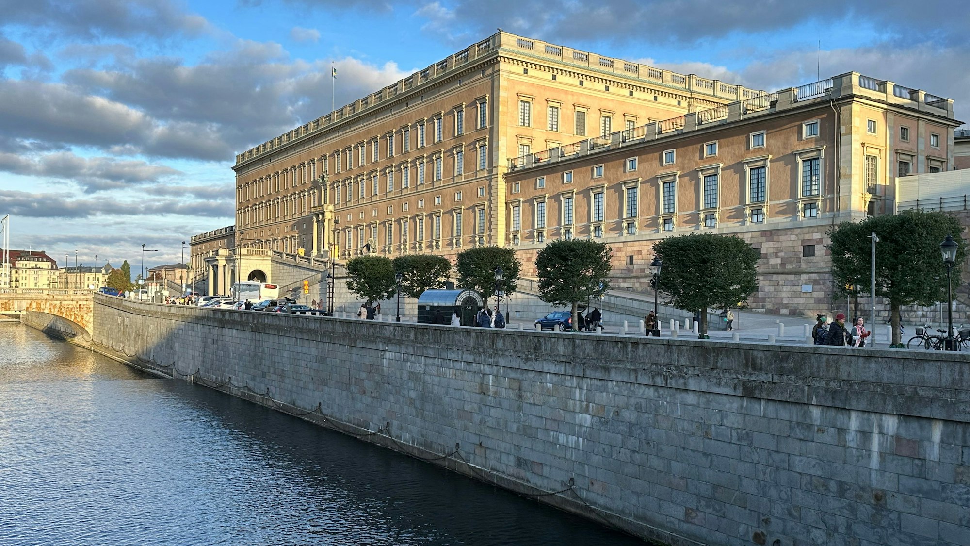 Blick auf das Königsschloss in Stockholm.