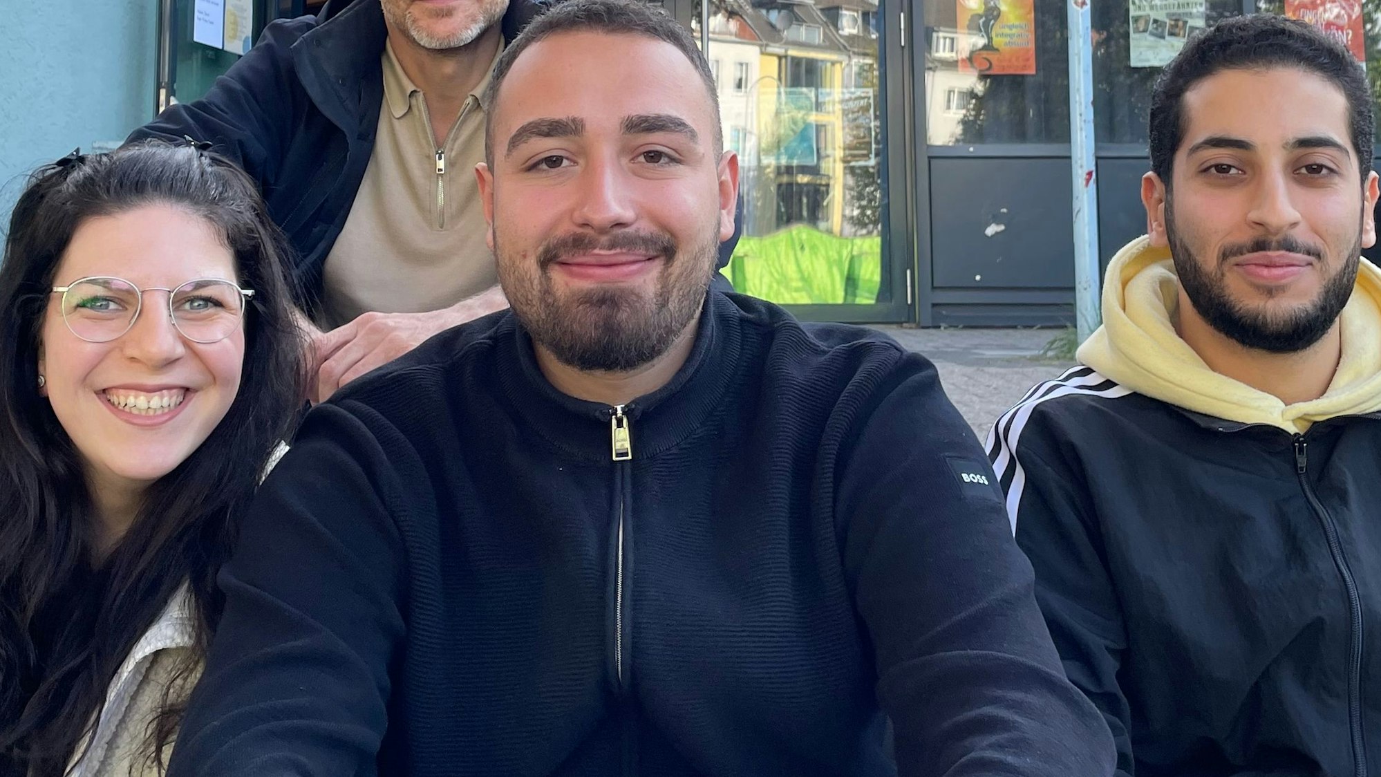 „Alumnis“ des Kölner Appells gegen Rassismus (von links):Chamella Pribytkov, Irfan Arifovic und Abdulla Jada.