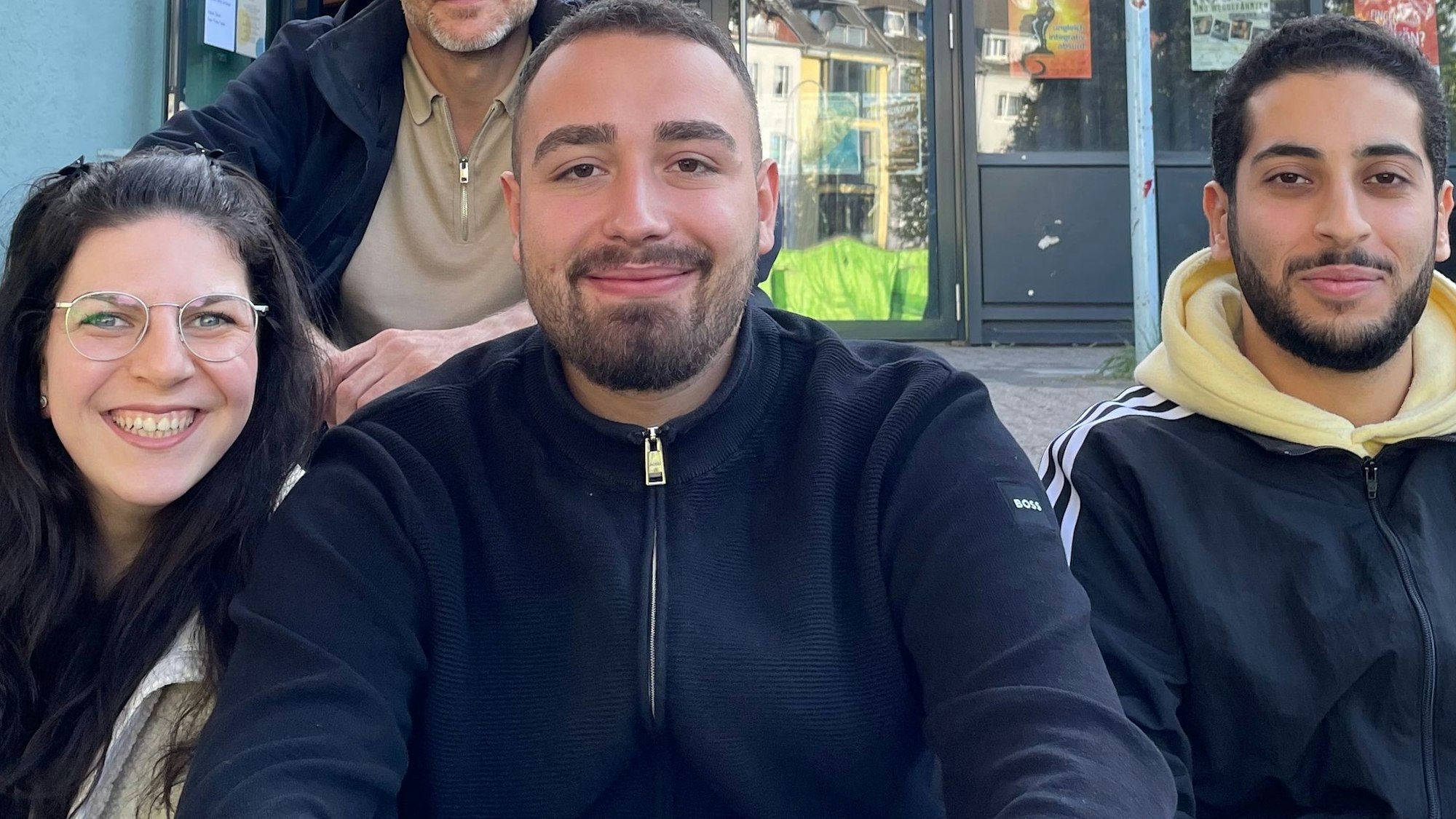 „Alumnis“ des Kölner Appells gegen Rassismus (von links):Chamella Pribytkov, Irfan Arifovic und Abdulla Jada.