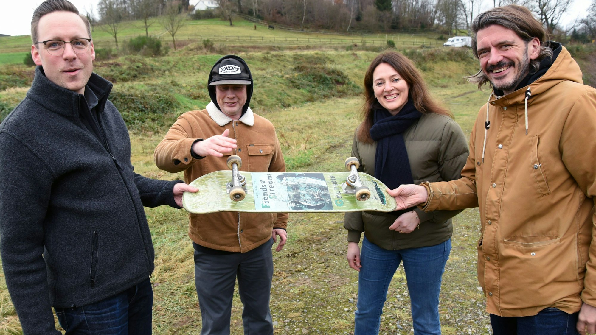 Der Spatenstich für den Rollsportpark an der Niederhofer Klus war im Dezember für Waldbröls Bürgermeisterin Larissa Weber der Schlusspunkt für ein bewegtes Jahr in der Marktstadt.