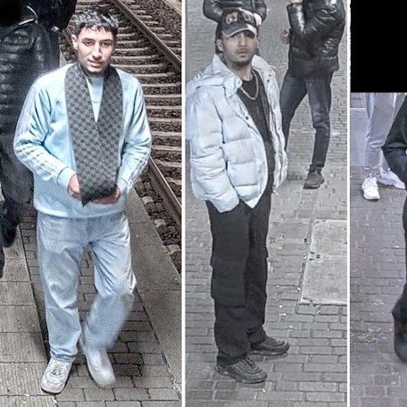 Die Bundespolizei Köln sucht nach diesen drei Männern.