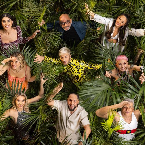 V.l.n.r.: Timur Ülker, Yeliz Koc, Pierre Sanoussi-Bliss, Alessia Herren, Lilly Becker, Nina Bott, Sam Dylan, Edith Stehfest, Jörg Dahlmann, Anna-Carina Woitschack, Maurice Dziwak und Jürgen Hingsen sind 2025 bei „Ich bin ein Star – Holt mich hier raus!“ dabei.