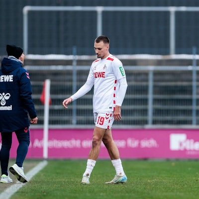 FC-Topscorer Tim Lemperle musste gegen Viktoria Köln nach einer halben Stunde vom Platz.