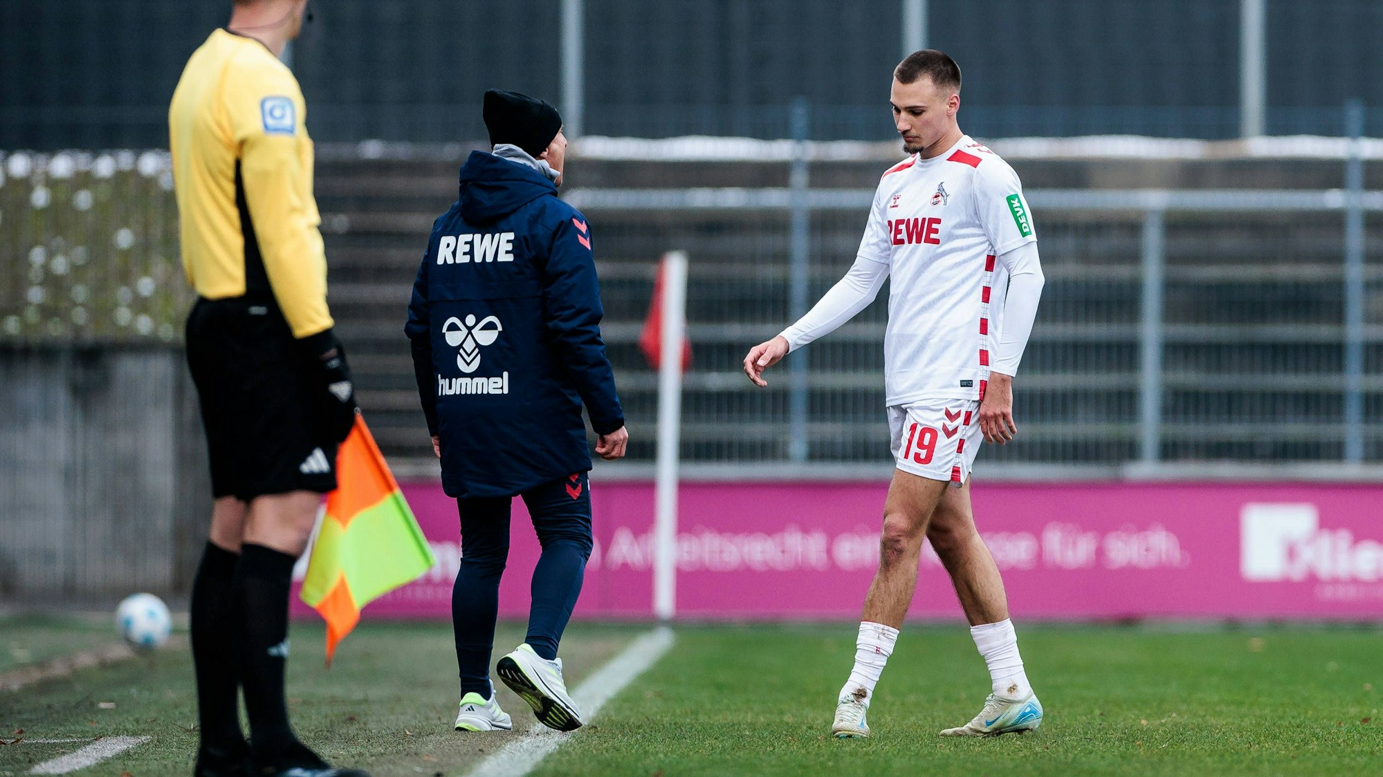 FC-Topscorer Tim Lemperle musste gegen Viktoria Köln nach einer halben Stunde vom Platz.