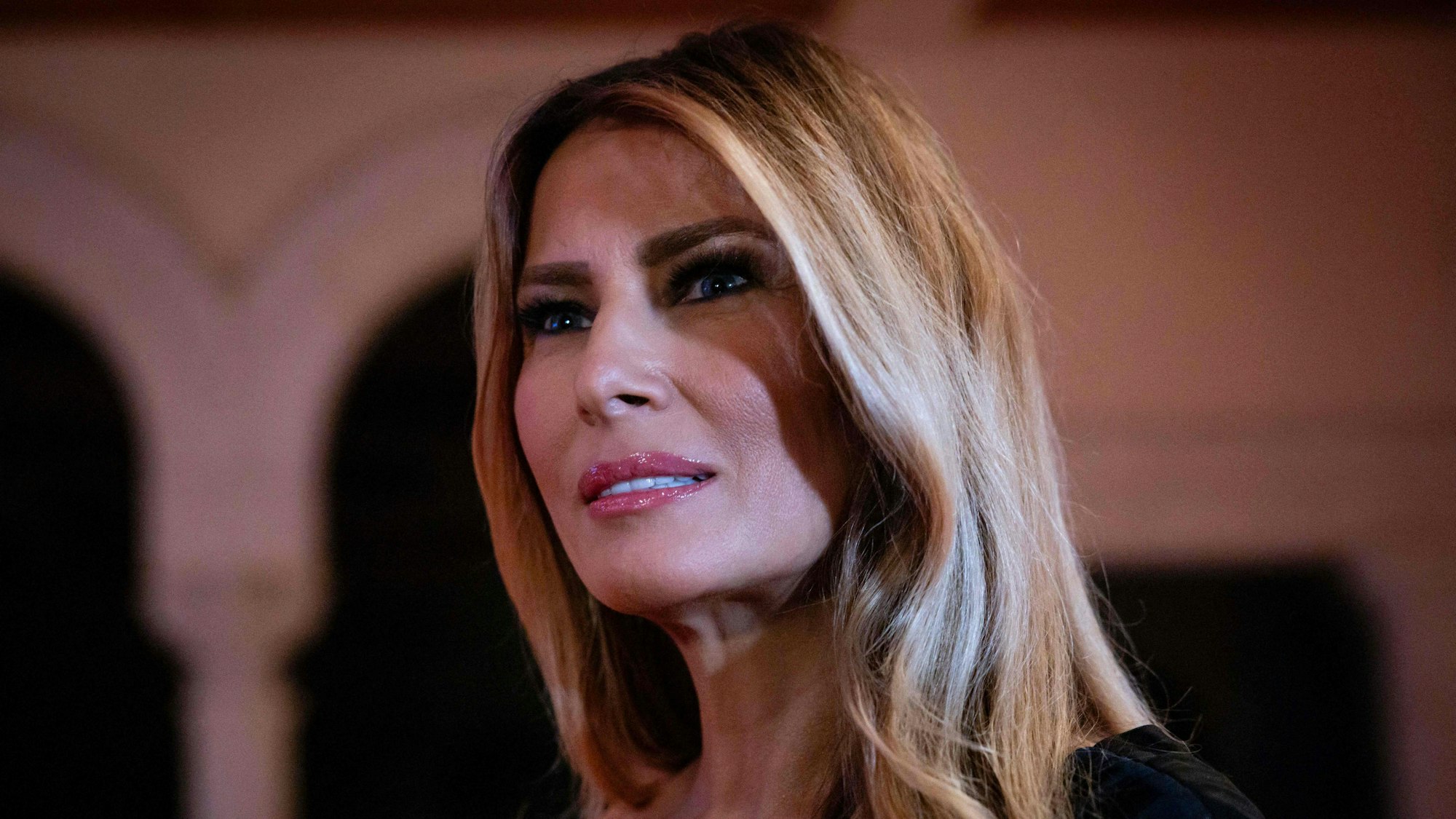 Melania Trump Nahaufnahme.