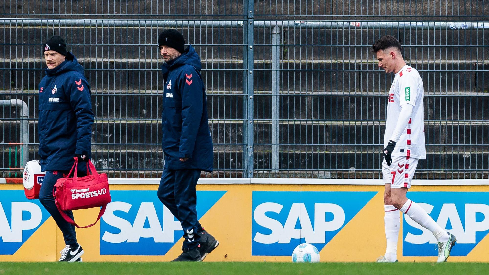 Auch Dejan Ljubicic musste mit Oberschenkelproblemen vom Platz.