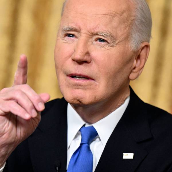 15.01.2025, USA, Washington: US-Präsident Joe Biden hält seine Abschiedsrede aus dem Oval Office des Weißen Hauses. Foto: Mandel Ngan/Pool AFP/AP/dpa +++ dpa-Bildfunk +++