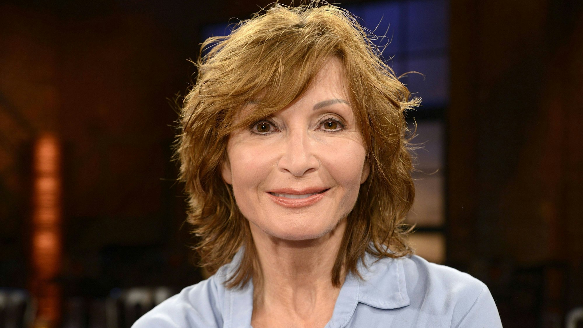 Susanne Uhlen bei der Aufzeichnung der WDR-Talkshow „Kölner Treff“.