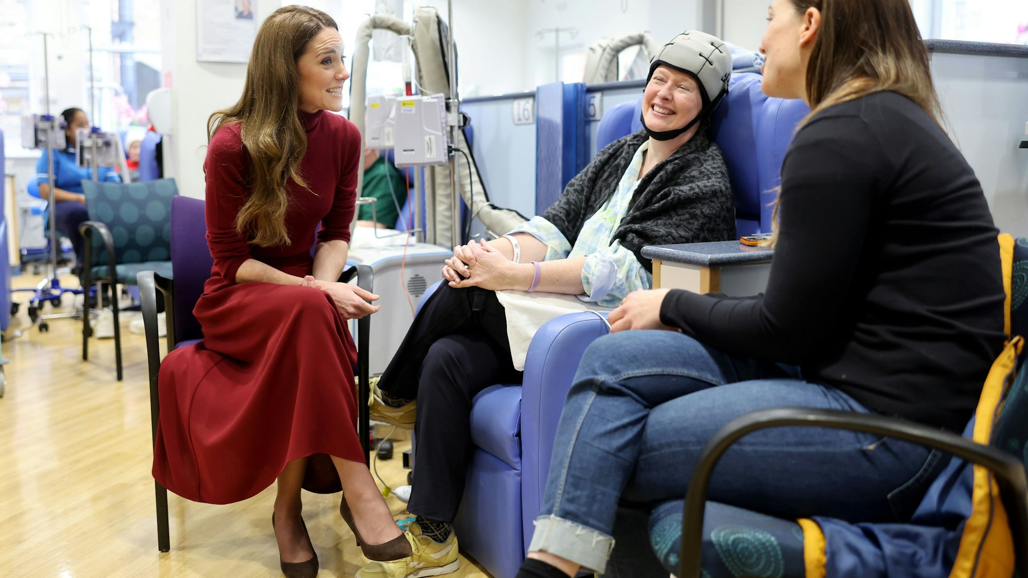 Prinzessin Kate während ihres Besuchs im Royal Marsden Hospital in London.