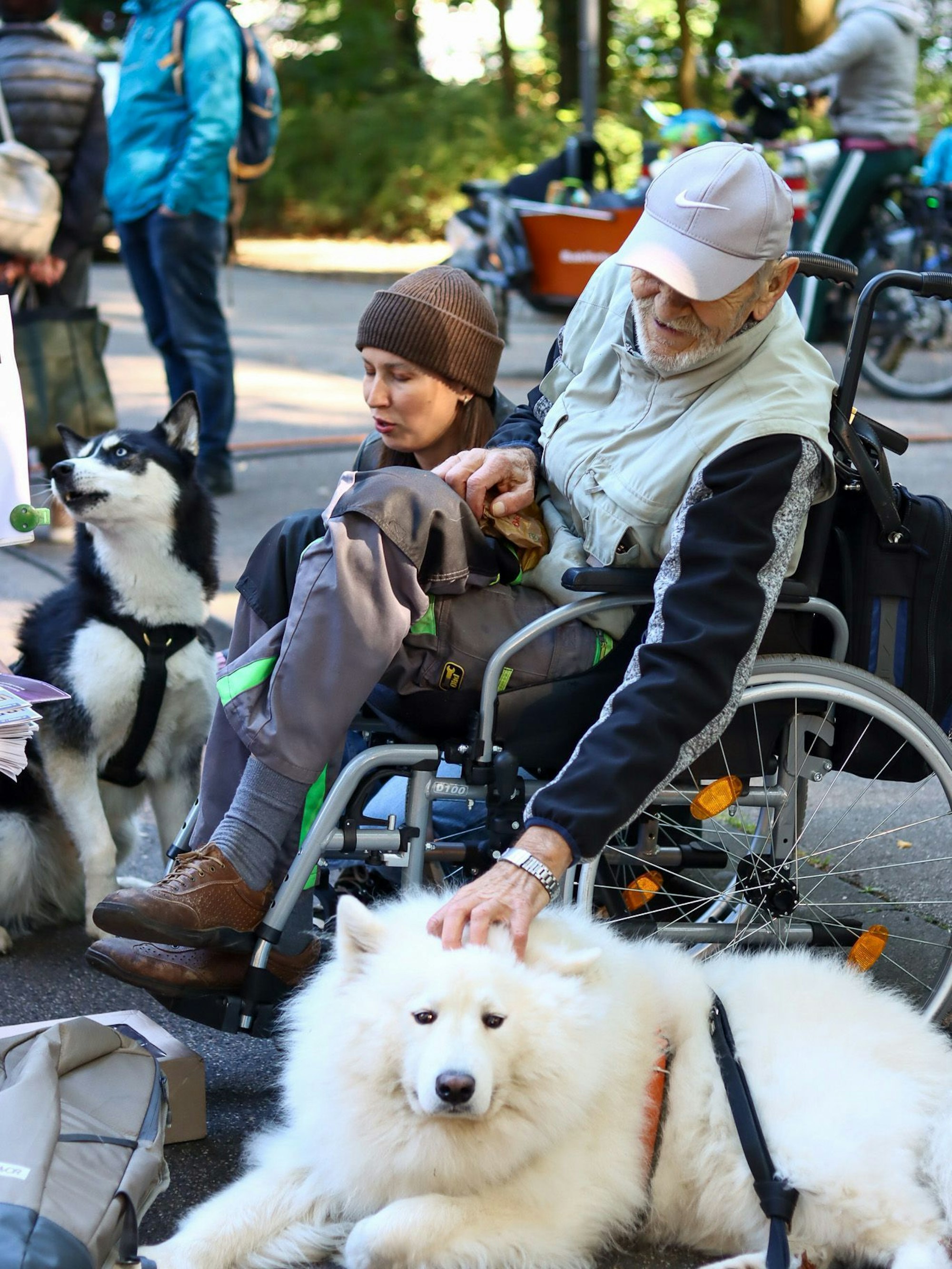 Alois „Gigi“ Bergmeister bei seinem letzten Besuch des Braunsfelder Marktes