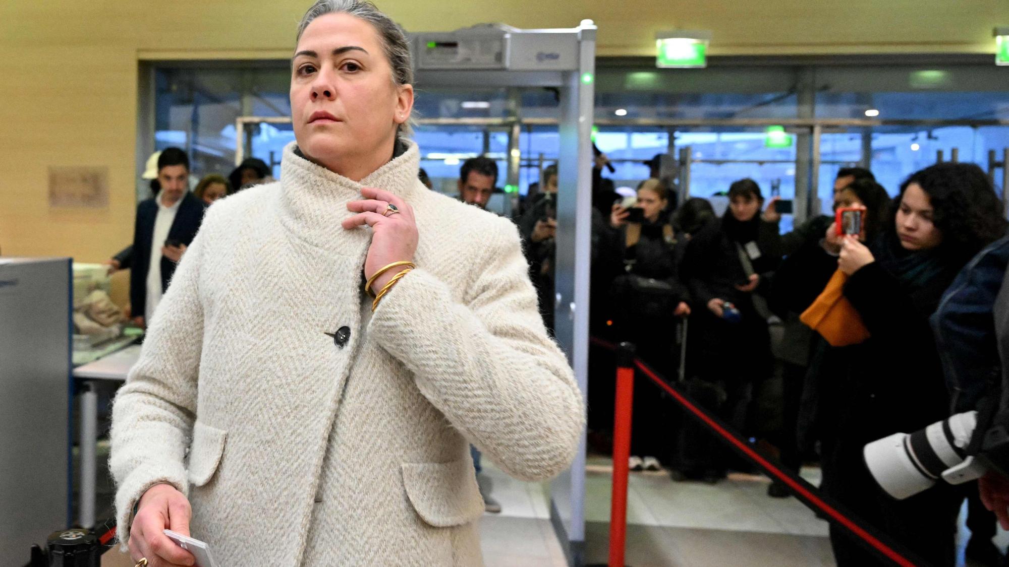 Caroline Darian während des Prozesses gegen ihren Vater