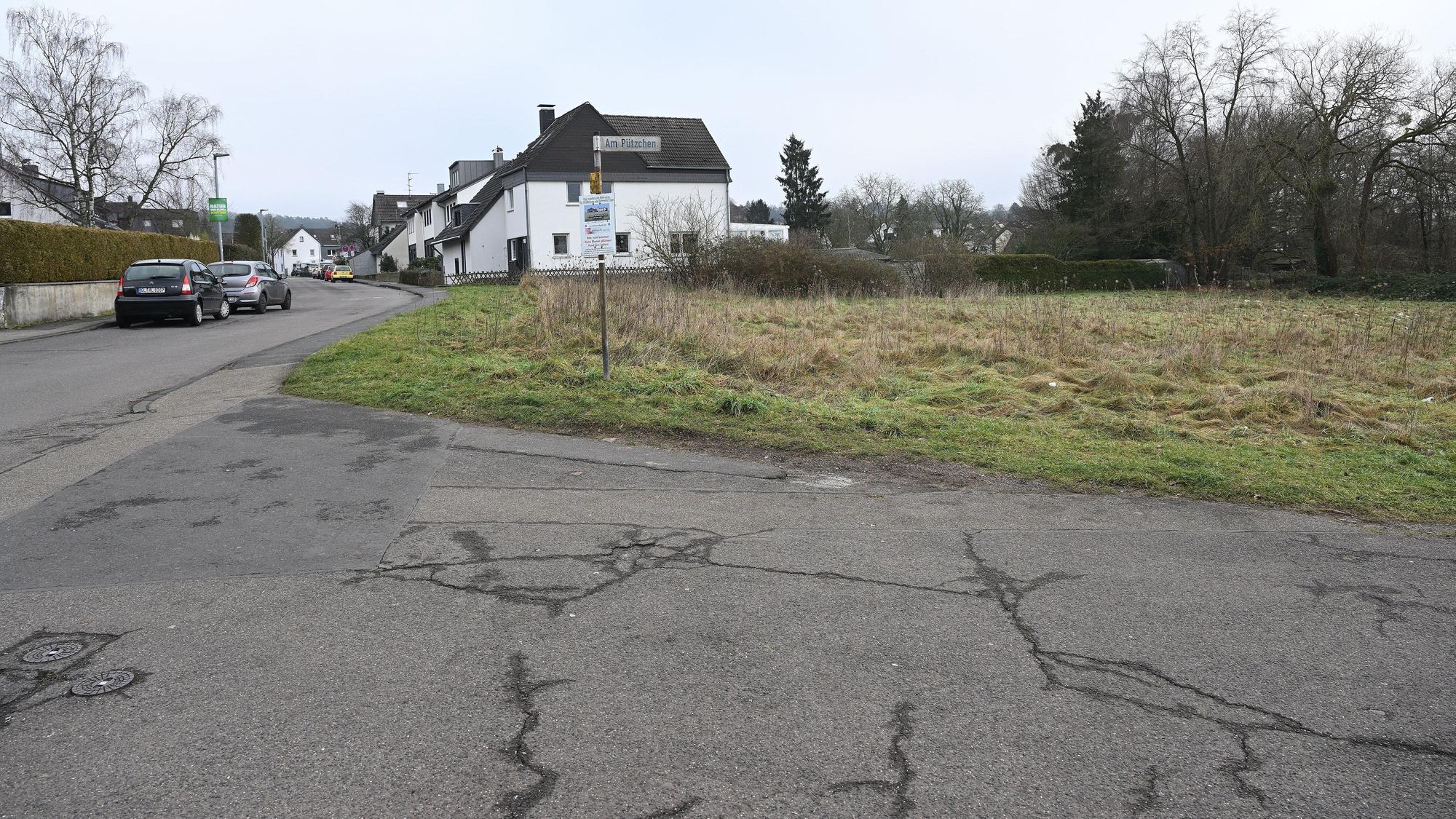 Zu sehen ist ein Teil der Grünfläche und eine Straßenkreuzung.