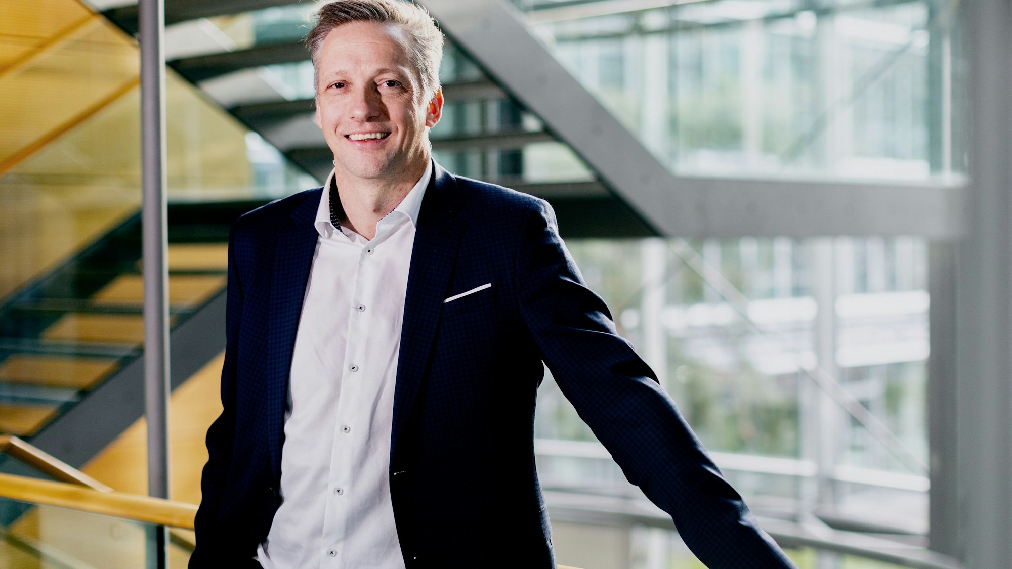 08.01.2025, Köln: Redaktionsbesuch und Interview mit dem CEO der Deutz AG, Sebastian Schulte im NevenDumont-Haus Köln. Foto: Thilo Schmülgen