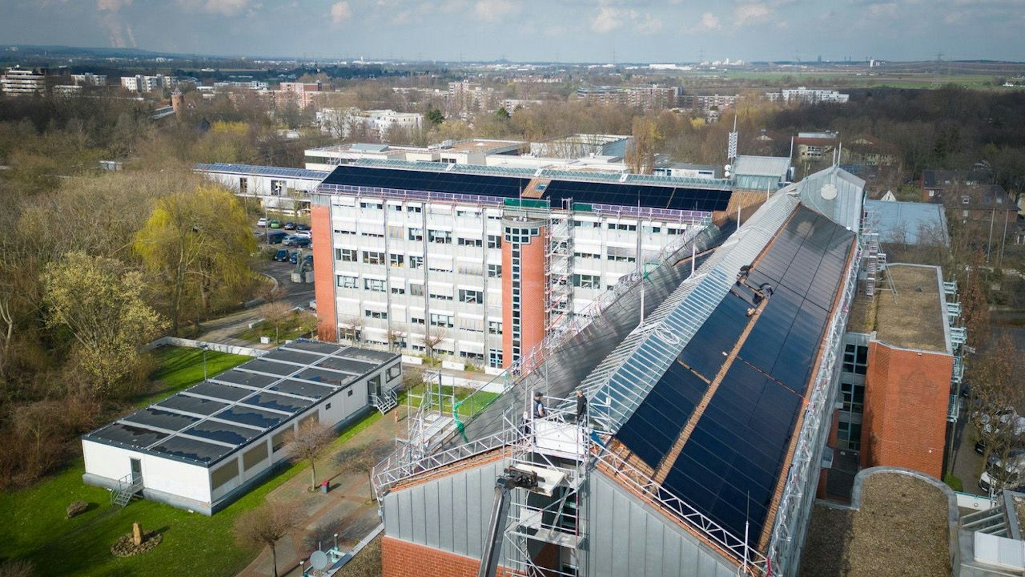 Photovoltaikanlage Rathaus Hürth.