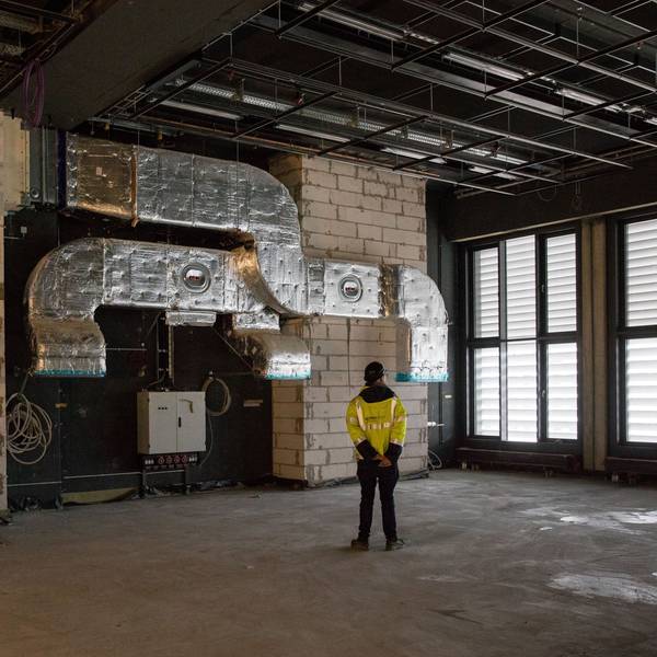 16.01.2023, Köln: Aufnahmen von der Baustelle der Bühnen der Stadt Köln (Schauspielhaus und Oper).
Im Bild große Probebühne des Schauspielhauses.
Foto: Michael Bause
Achtung es liegt eine Sperrfrist bis zum 17.01.2023 auf den Bildern!!!!