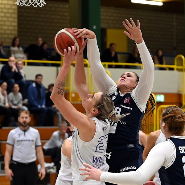 07.12.2024, Basketball-Wings Leverkusen-Freiburg
links: Lisa Koop (Wings)
Foto: Uli Herhaus