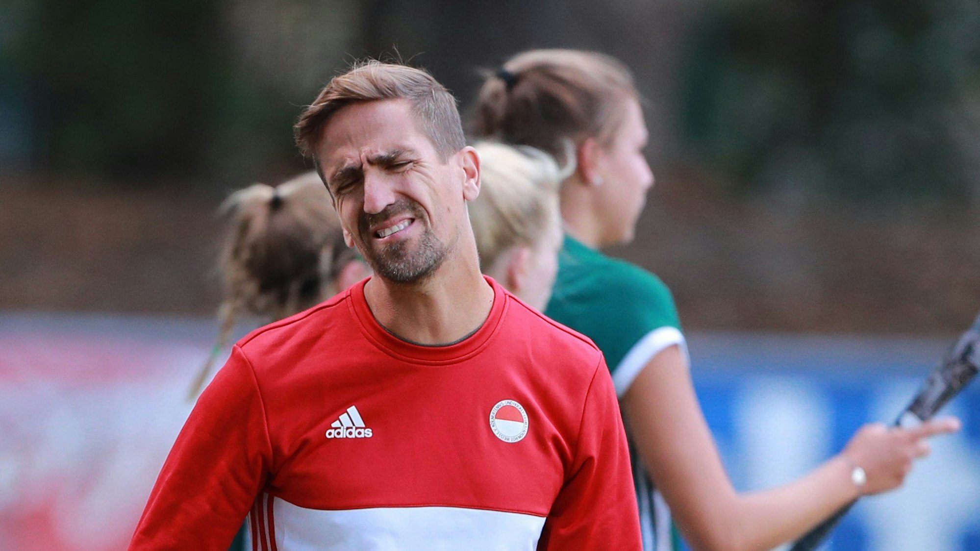 Rot-Weiss Köln vs. Uhlenhorst Mülheim
1.Hockey Bundesliga Damen
Trainer markus Lonnes (RW)
01.09.2018
Bild: Herbert Bucco